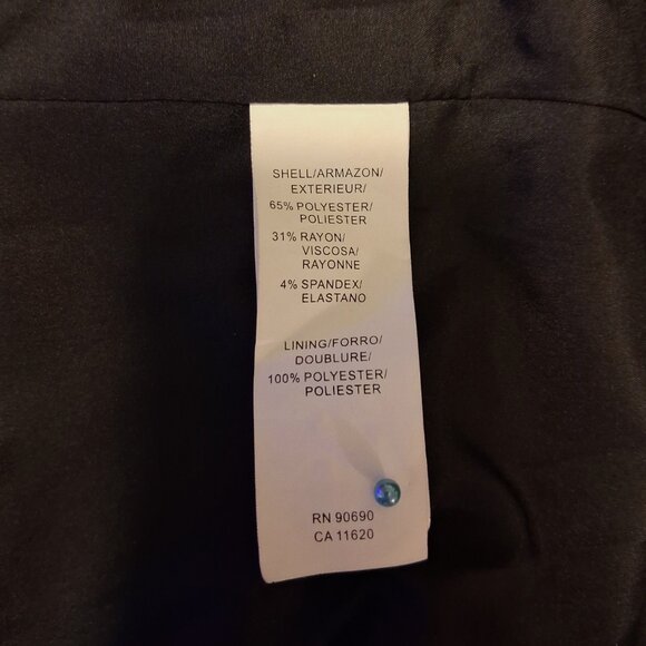 NWT mac & jac Women’s Double=Breasted Black Lined Blazer Lightweight Jacket 8 M - Picture 11 of 11